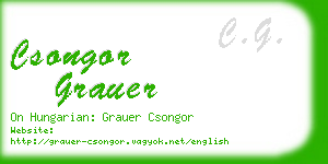 csongor grauer business card